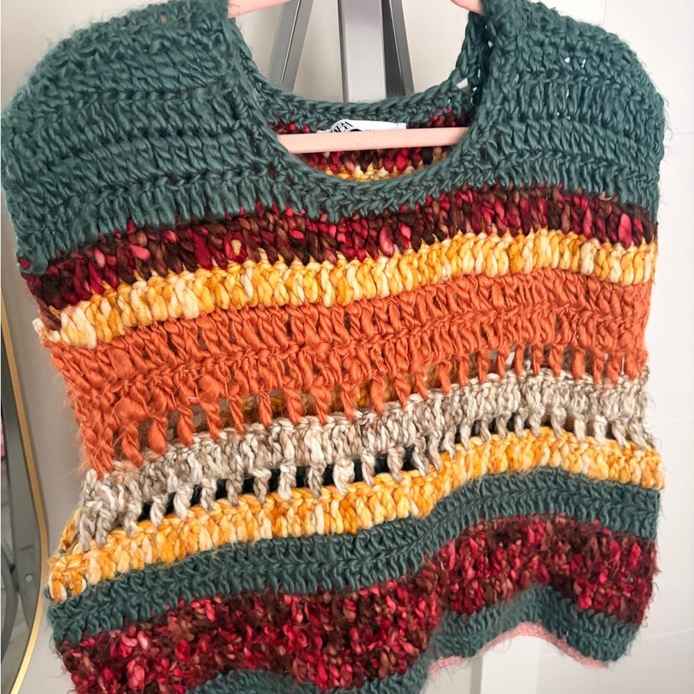 Zara Multicolor Textured Women's Sweater